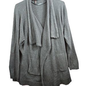 Lane Bryant Women 18/20 Cardigan Wool blend Green Tunic Open Front Sweater